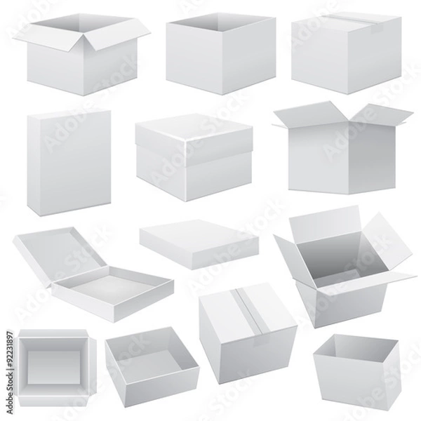 Fototapeta Box set. Vector Web