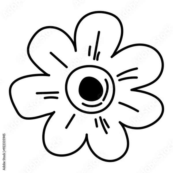 Obraz Handdrawn Abstract Flower