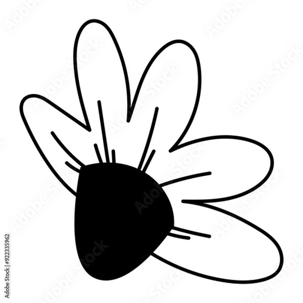 Obraz Handdrawn Abstract Flower