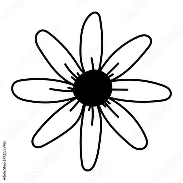 Obraz Handdrawn Abstract Flower