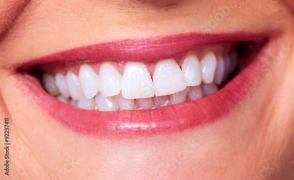 Fototapeta Beautiful healthy smile.