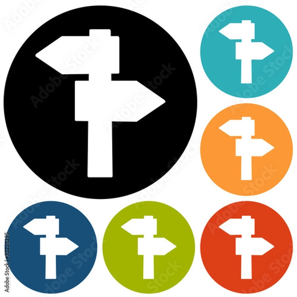 Fototapeta signpost icon