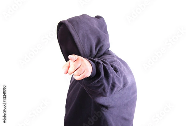 Fototapeta Unrecognizable man