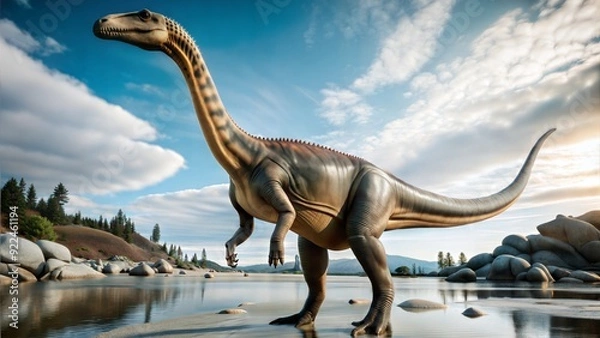 Fototapeta plateosaurus dinosaur background