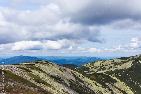 Obraz mountains and clouds