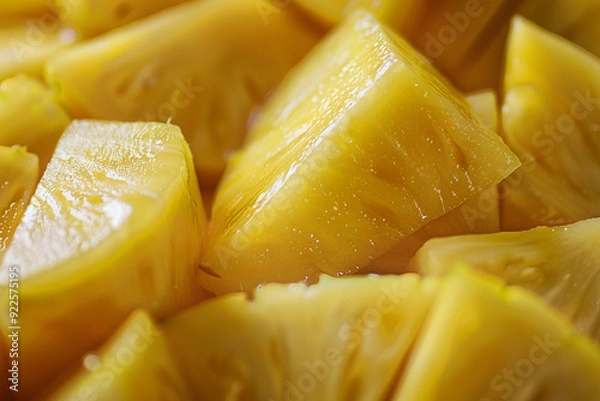 Fototapeta Close-up of Diced Pineapple