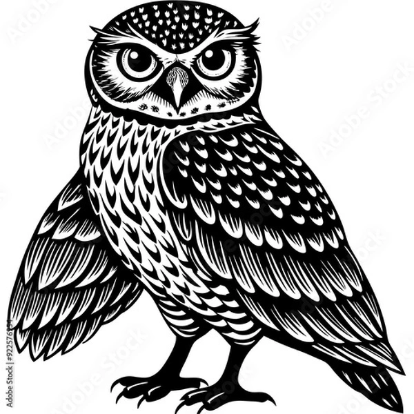 Fototapeta owl on a branch