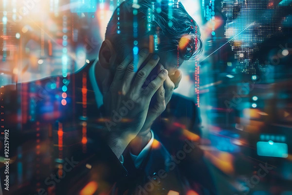 Obraz Digital overload stress