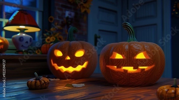 Fototapeta Halloween pumpkin