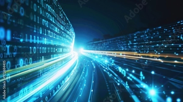 Fototapeta Digital Highway: The Future of Technology