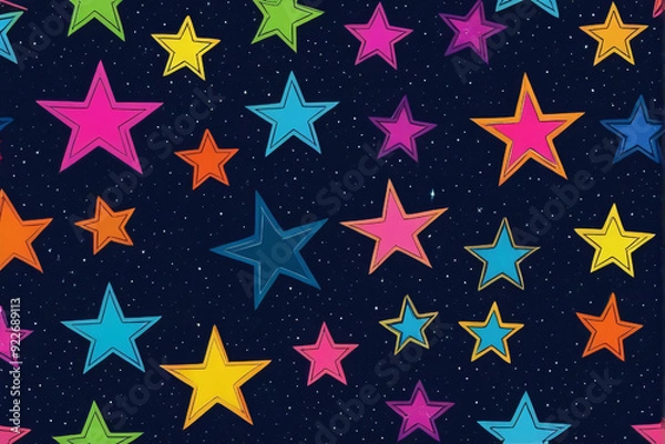 Obraz colorful background stars