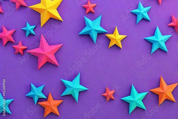 Fototapeta colorful background stars
