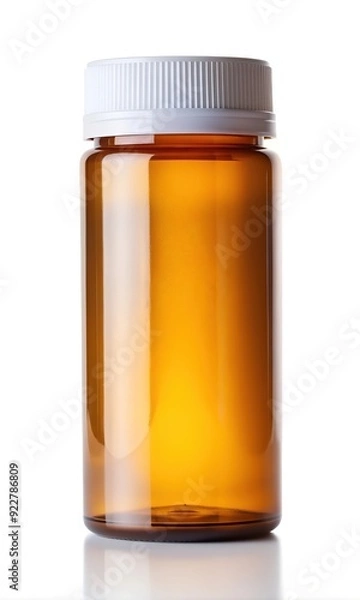 Obraz High Quality Pharmaceutical Packaging Orange Plastic Pill Bottles and Medication Storage Containers for Healthcare and Prescription Solutions