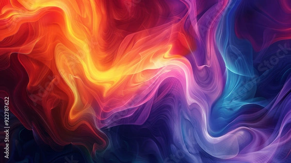 Fototapeta  Creative abstract textured background.. A vibrant, creative abstract background with features dynamic textures and bold colors.