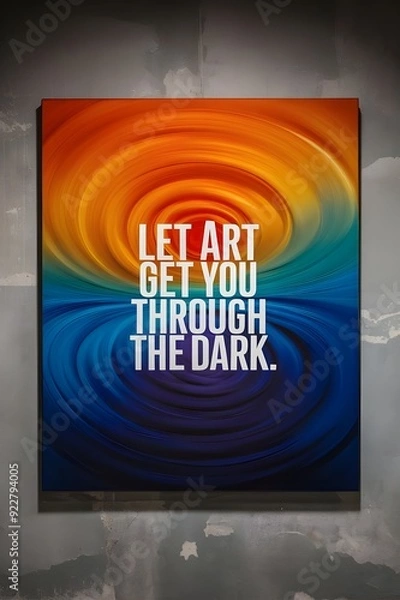 Fototapeta inspirational phrases on a poster
