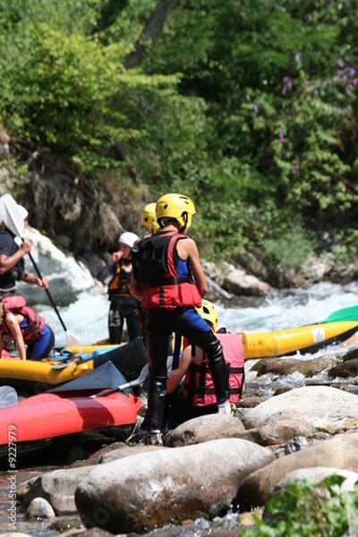 Fototapeta Repos près de la rivière