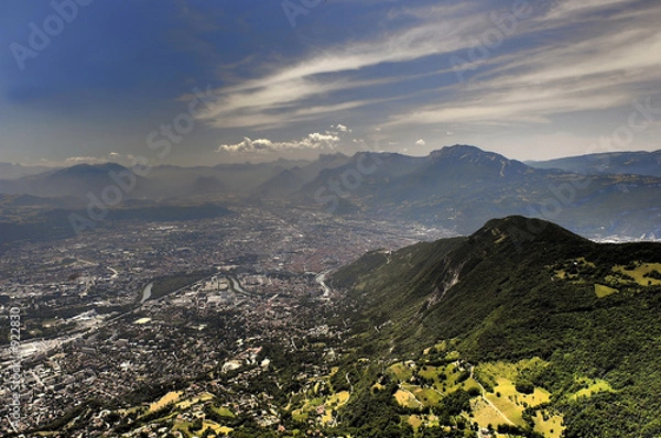 Fototapeta grenoble vue depuis le fort du st aynard