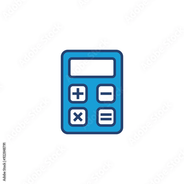 Fototapeta Calculator icon vector. Accounting calculator icon. calculator vector