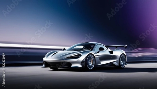 Fototapeta car on the highway