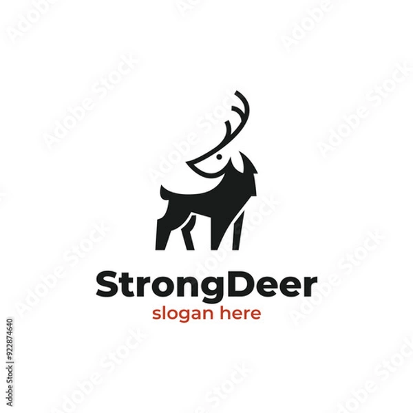 Obraz Deer modern logo vector