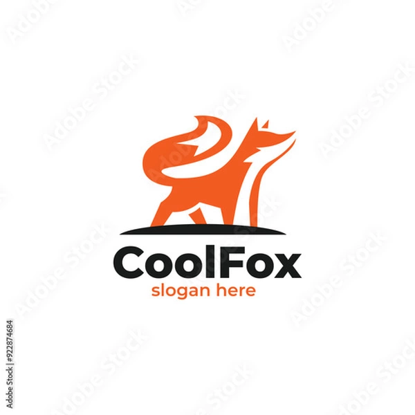 Obraz modern unique fox logo vector