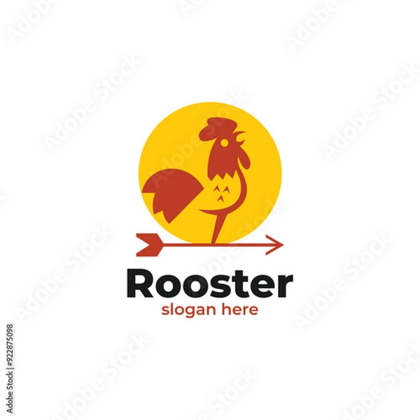 Obraz chocken rooster logo vector