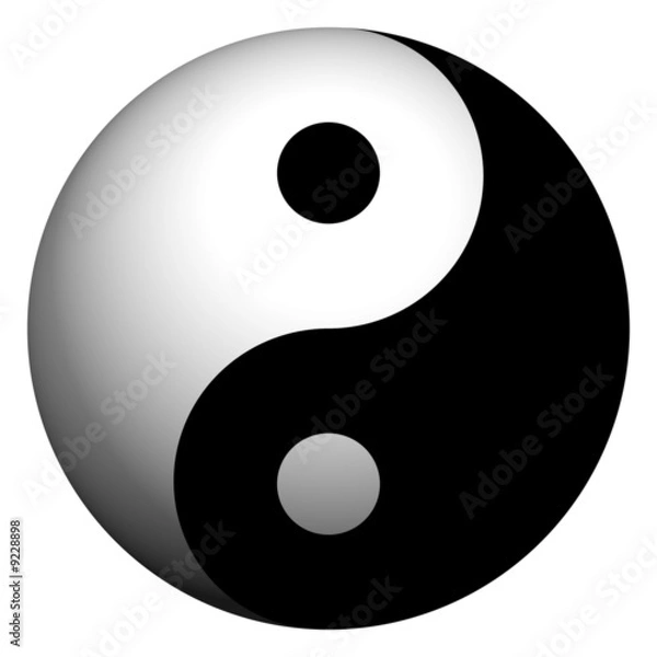 Obraz sfera yin yang