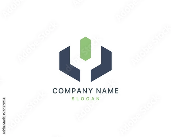 Obraz Letter M design illustration company logo idea 