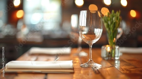 Fototapeta A cozy intimate dining scene at a themed restaurant where friends gather to enjoy a special menu and premium drinks in a relaxed convivial atmosphere celebrating the pleasures of fine dining
