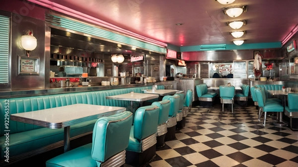 Obraz 1950s Diner Cafe 