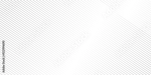Obraz Vector gradient gray line abstract pattern Transparent monochrome striped texture, minimal background. Abstract background wave line elegant white striped diagonal line technology concept web texture.