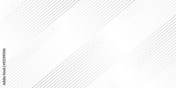 Obraz Vector gradient gray line abstract pattern Transparent monochrome striped texture, minimal background. Abstract background wave line elegant white striped diagonal line technology concept web texture.