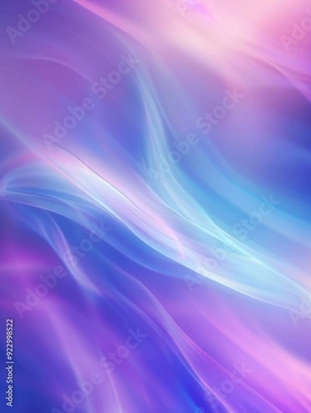 Fototapeta Blue and Pink Abstract Waves
