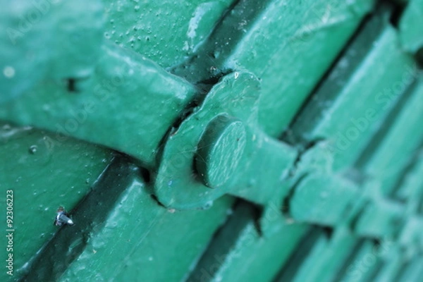 Obraz кованные клепки на воротах