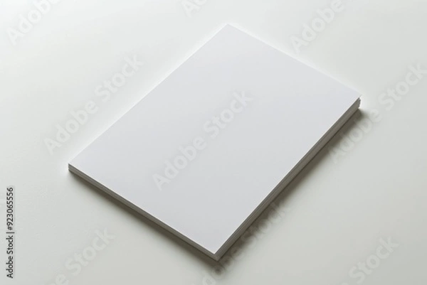 Obraz Blank A4 Paper Mockup on Isolated Background created with Generative AI