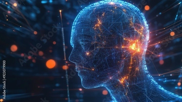Fototapeta The integration of AI, machine learning, and data science is revolutionizing technology, enabling powerful analytics