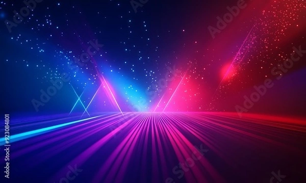 Obraz Neon Dreamscape background