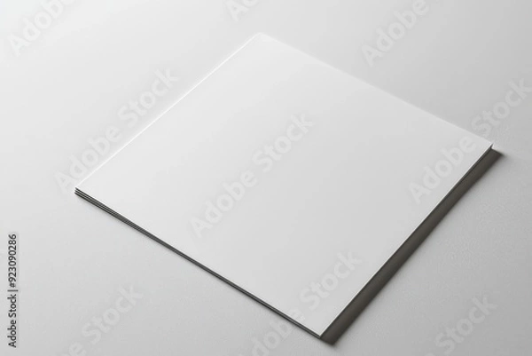 Obraz Blank A4 Paper Mockup on Isolated Background created with Generative AI