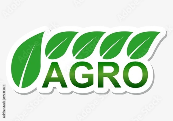 Fototapeta Agriculture design agro sticker