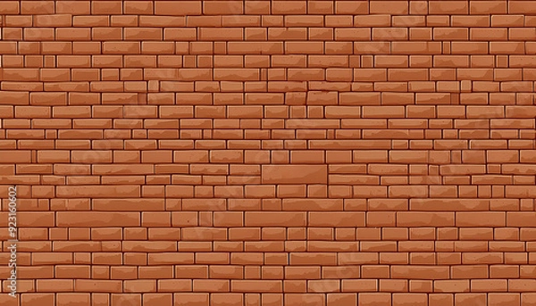 Obraz レンガのパターンイラスト