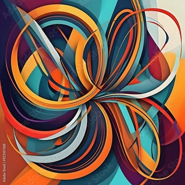 Obraz abstract background with circles