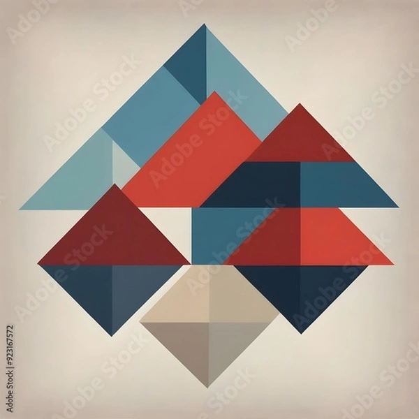 Obraz abstract geometric background