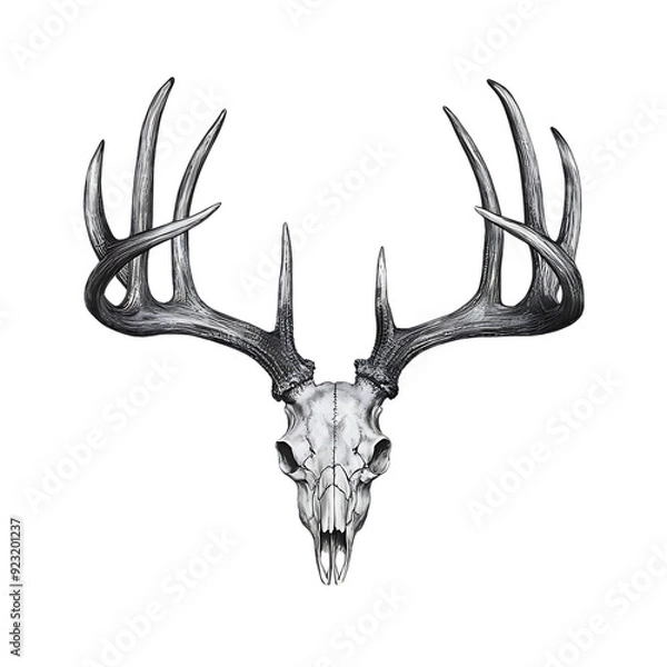 Fototapeta deer head silhouette