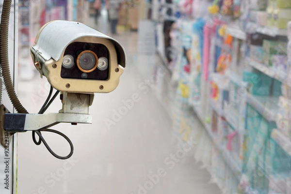 Obraz CCTV security camera on Shop