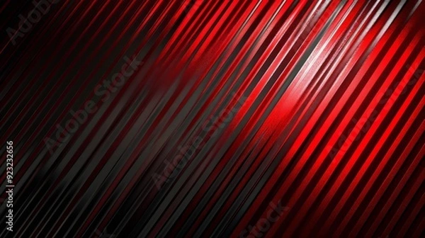 Fototapeta Red carbon fiber with black gradient color, background and texture.