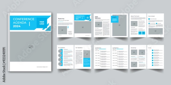 Obraz Conference Agenda | vectors template