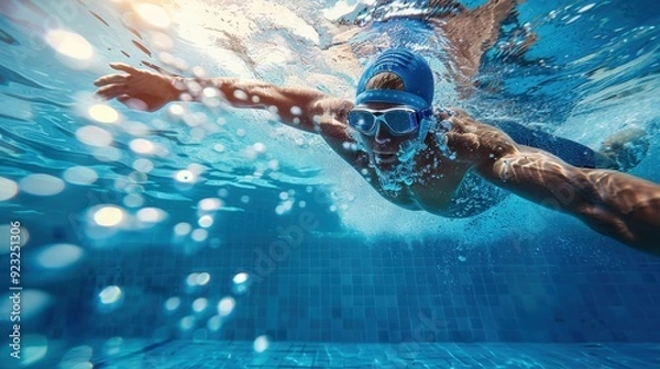 Obraz The Swimmer Underwater