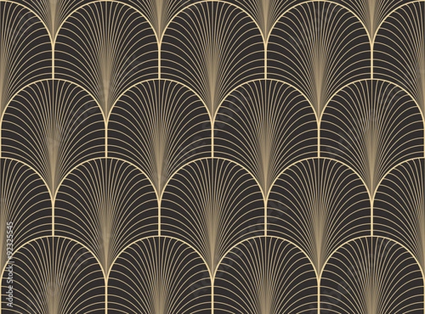 Obraz Vintage antyczne palety bez szwu art deco tapety wektor wzór