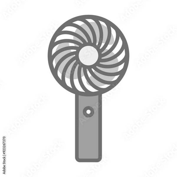 Fototapeta Portable fan icon. Handheld mini fan icon. Vector.