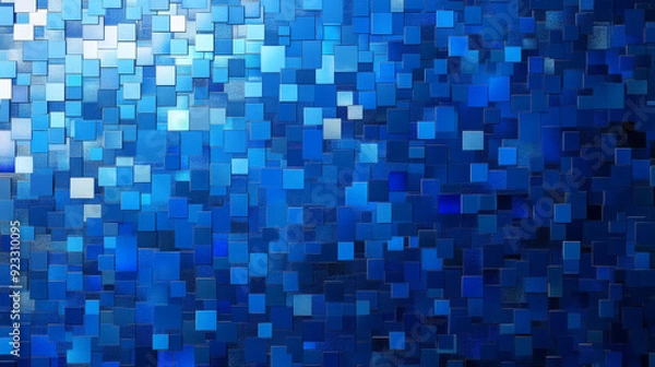 Obraz Blue Abstract Mosaic Digital Background